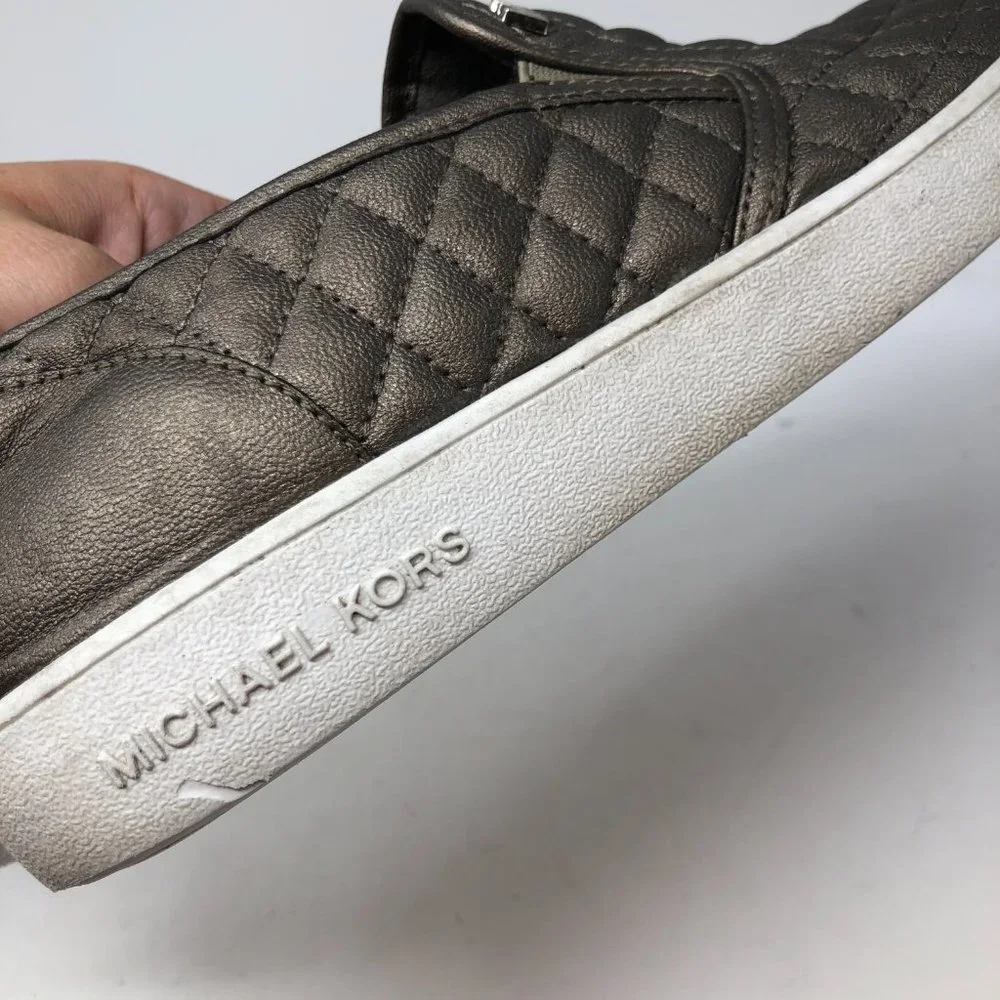 MICHAEL Michael Kors Ivy Sage Pewter Quilted Shoes